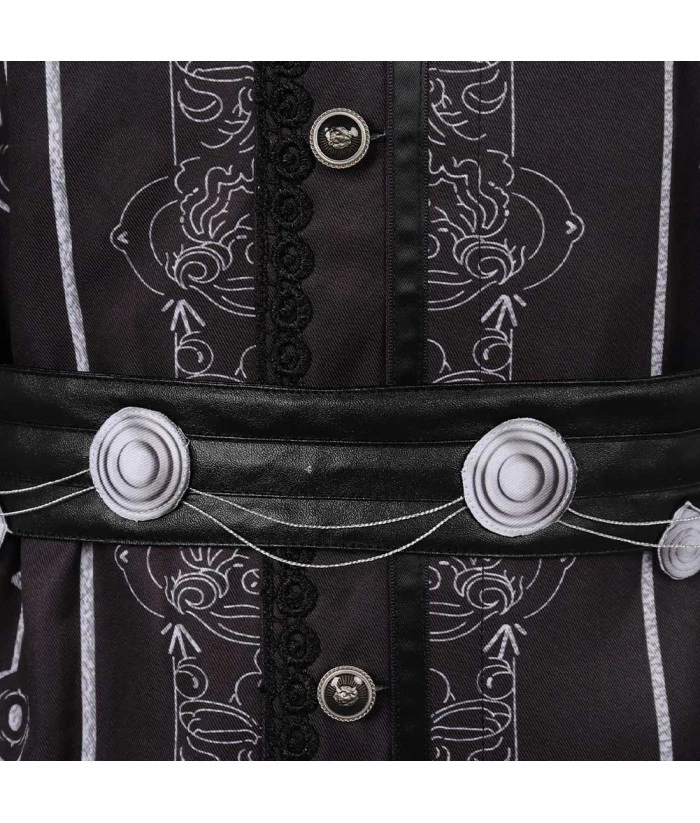 Men Medieval Fantasy Black Top Halloween Costume 7 Men Medieval Fantasy Black Top Halloween Costume - Image 5