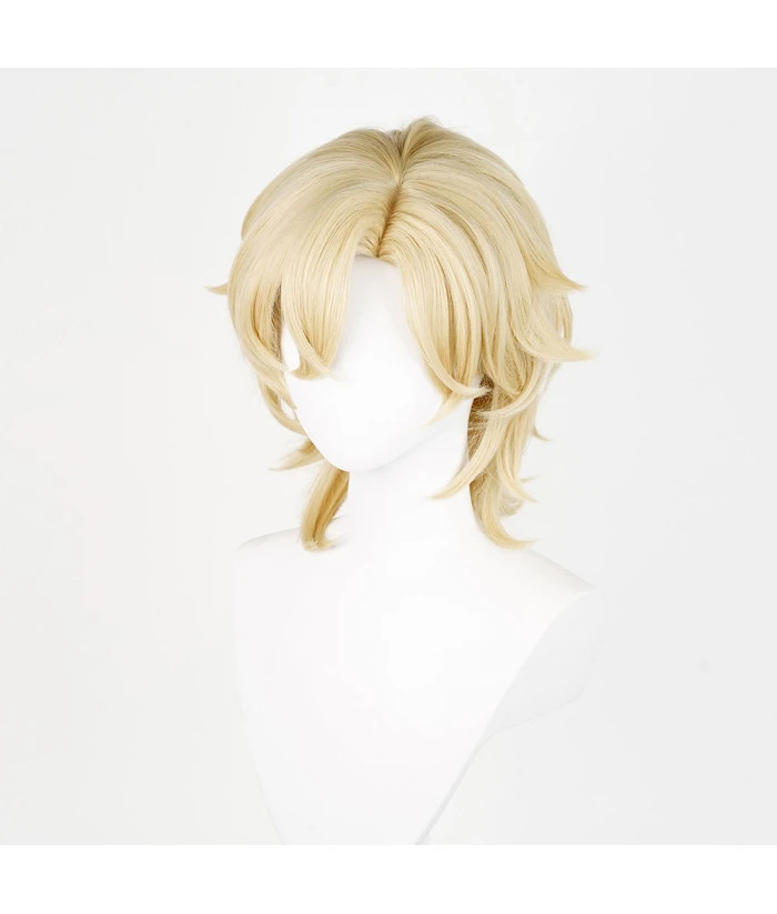 Man Gold Wig Short Hair Halloween Costume Accessories 4 Man Gold Wig Short Hair Halloween Costume Accessories - Image 2
