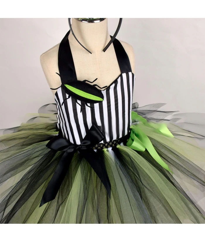 Kids Children Green Witch Tutu Shirt Halloween Costume 8 Kids Children Green Witch Tutu Shirt Halloween Costume - Image 6