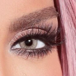 Bella - Gray Caramel Coloured Contact Lenses(Bella Glow Grey Caramel 3 Monthly)