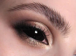 Black Full Eye Sclera Halloween Contact Lenses(Black Sclera 22mm Full Eye)