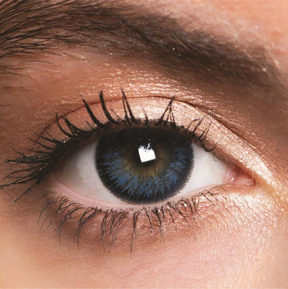 Blue Natural Coloured Contact Lenses(Blue) 4 Blue Natural Coloured Contact Lenses(Blue) - Image 2