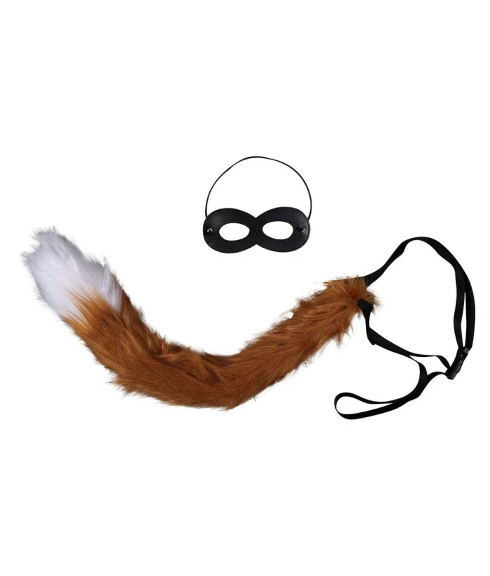 Kids Children Animal Tail And Eyemask Halloween Costume Accessories 9 Kids Children Animal Tail And Eyemask Halloween Costume Accessories - Image 7
