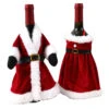 Chirstmas Funny Wine Bottle Holder Santa Claus Red Suit Christmas Decoration