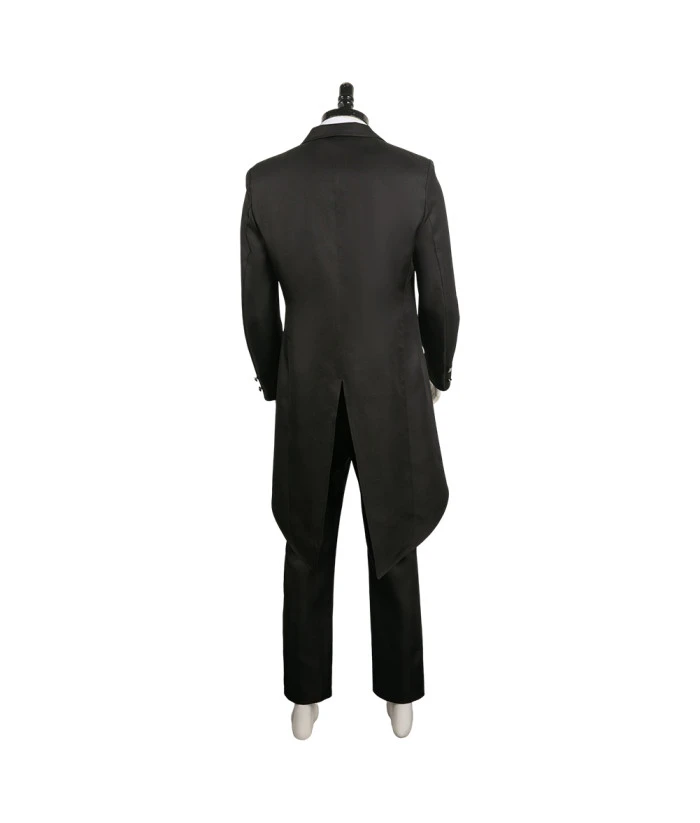 Men Black School Uniform Classic Royal Suit Halloween Costume 6 Men Black School Uniform Classic Royal Suit Halloween Costume - Image 4
