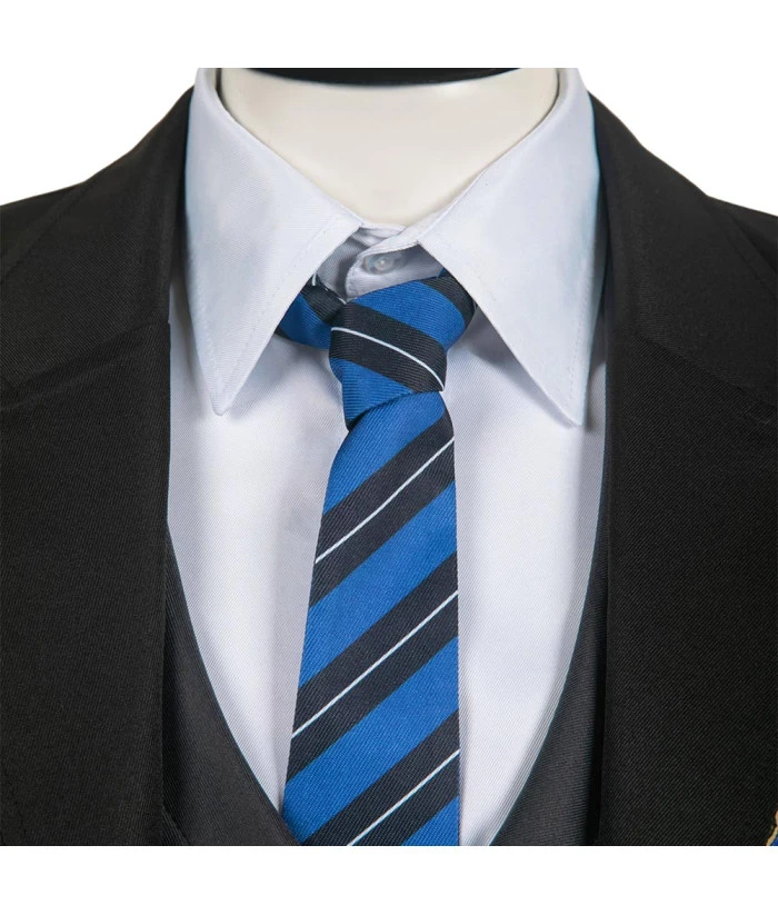 Men Black School Uniform Classic Royal Suit Halloween Costume 7 Men Black School Uniform Classic Royal Suit Halloween Costume - Image 5