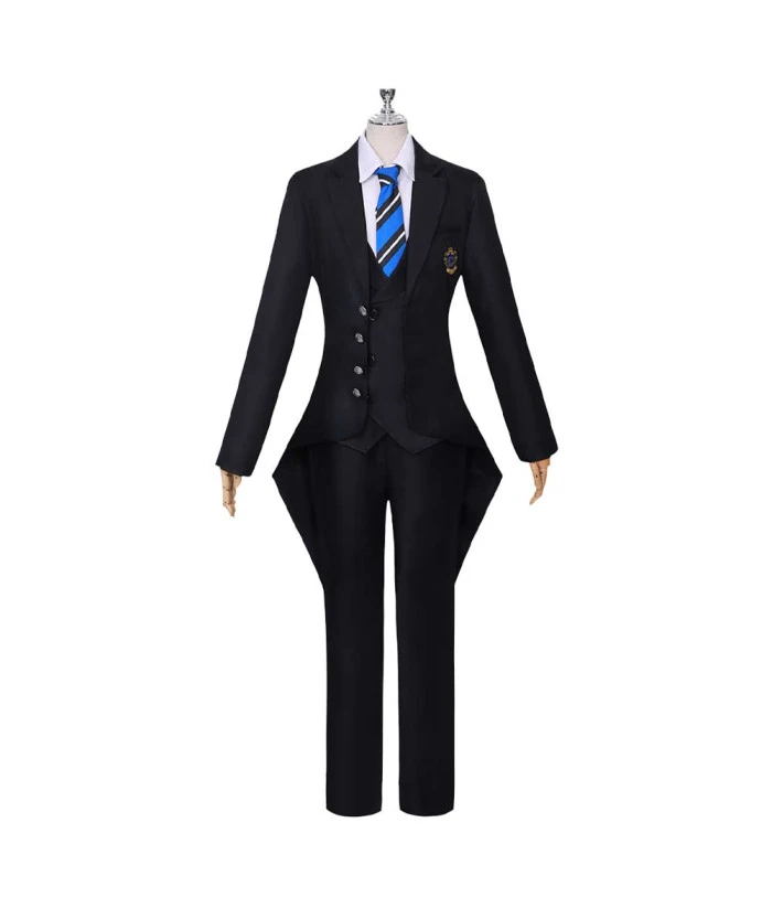 Men Black Tuxedo Halloween Stage Costume 3 Men Black Tuxedo Halloween Stage Costume