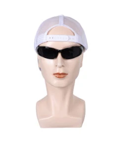 Men Black Sunglasses White Hat Accessories