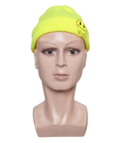 Yellow Knitted Hat Smile Face Accessories