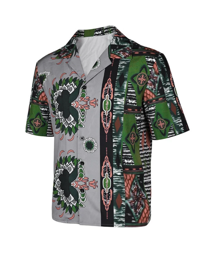 Man Printed Shirt Beach Shirt Casual Outfit 5 Man Printed Shirt Beach Shirt Casual Outfit - Image 3