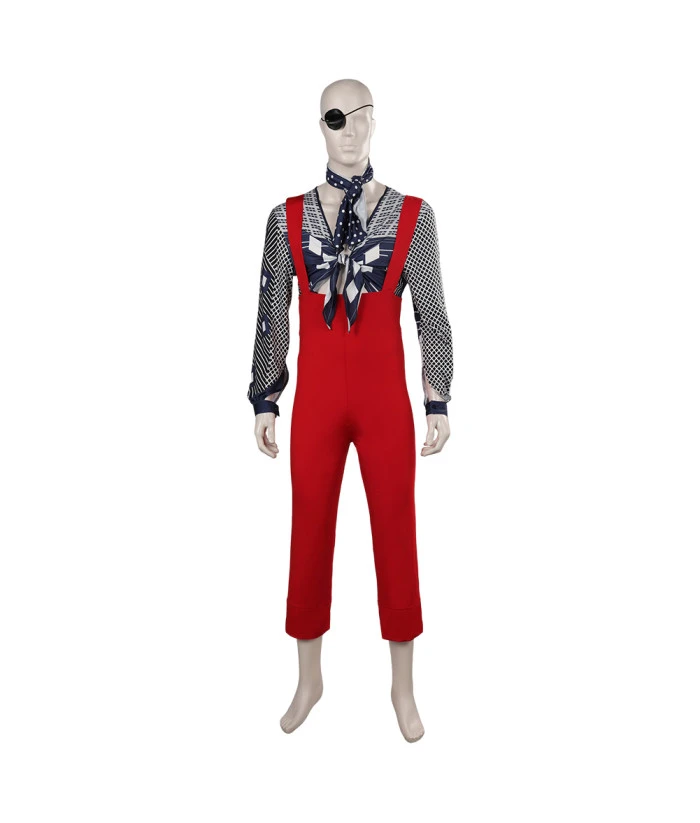 Men 80s Vintage Rockstar Outfit Halloween Costume 3 Men 80s Vintage Rockstar Outfit Halloween Costume