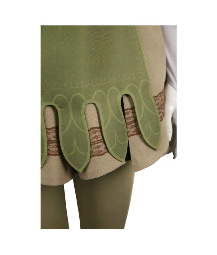 Women Medieval Green Outfit Fullset Mage Fantasy World Halloween Costume 9 Women Medieval Green Outfit Fullset Mage Fantasy World Halloween Costume - Image 7