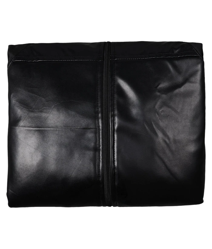 Men Black Leather Gothic Top Overcoat Halloween Costume 10 Men Black Leather Gothic Top Overcoat Halloween Costume - Image 8