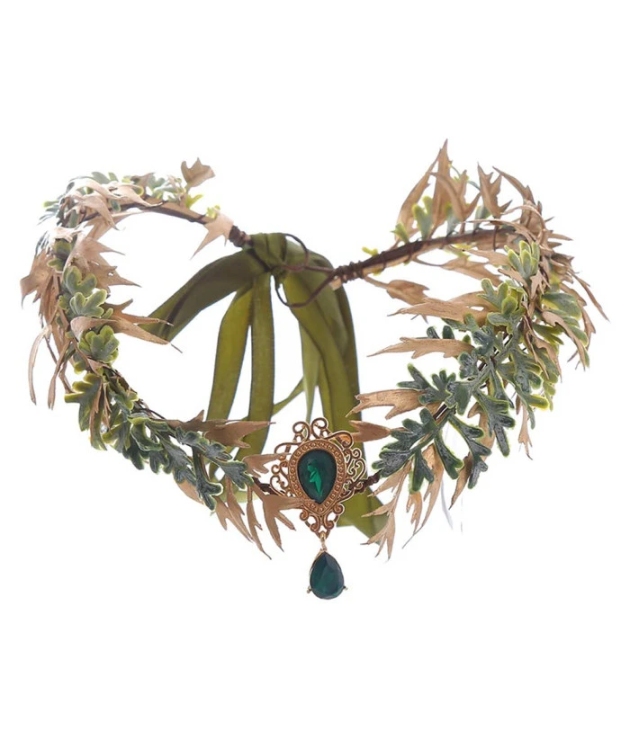 Pendant Gold Leaf Crown Elf Fantasy Cosplay Halloween Costume Accessories 3 Pendant Gold Leaf Crown Elf Fantasy Cosplay Halloween Costume Accessories