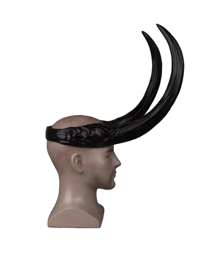 Fantasy Black Long Horn Devil Demon Horn Headband Halloween Costume Accessories 5 Fantasy Black Long Horn Devil Demon Horn Headband Halloween Costume Accessories - Image 3