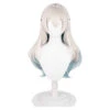 Women White Gradient Wig Long Haie Halloween Costume Accessories