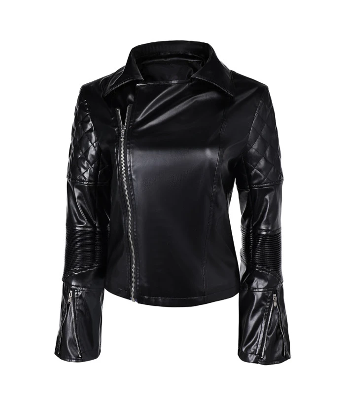 Women Black Leather Jacket 3 Women Black Leather Jacket