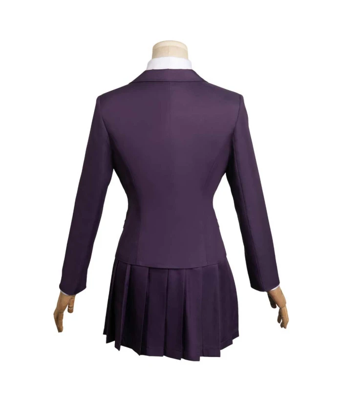 Women Claret School Uniform Suit JK Girl Halloween Costume 4 Women Claret School Uniform Suit JK Girl Halloween Costume - Image 2