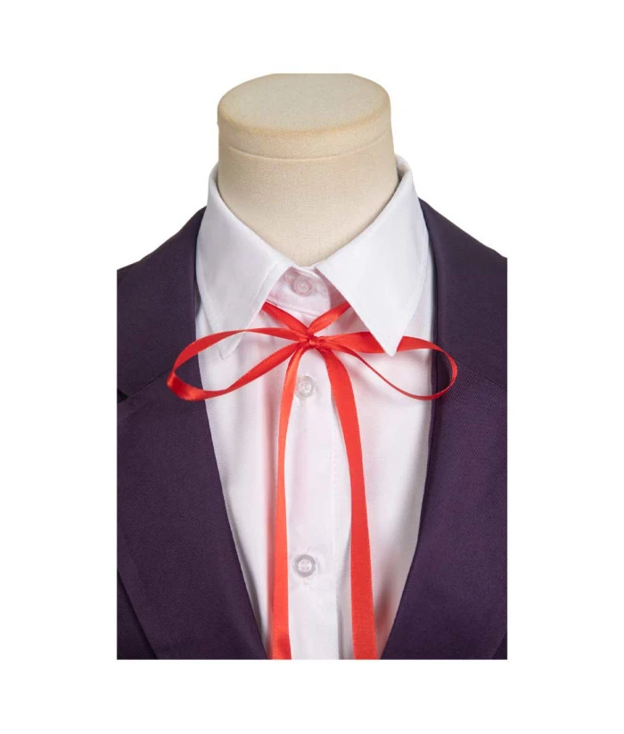Women Claret School Uniform Suit JK Girl Halloween Costume 7 Women Claret School Uniform Suit JK Girl Halloween Costume - Image 5