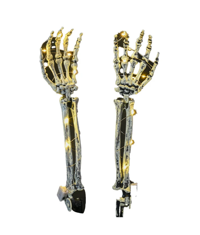 Haunted House Skull Hand Decoration 3Pcs Set Halloween Prop 3 Haunted House Skull Hand Decoration 3Pcs Set Halloween Prop