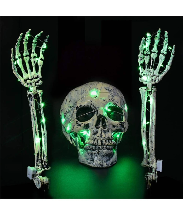 Haunted House Skull Hand Decoration 3Pcs Set Halloween Prop 9 Haunted House Skull Hand Decoration 3Pcs Set Halloween Prop - Image 7