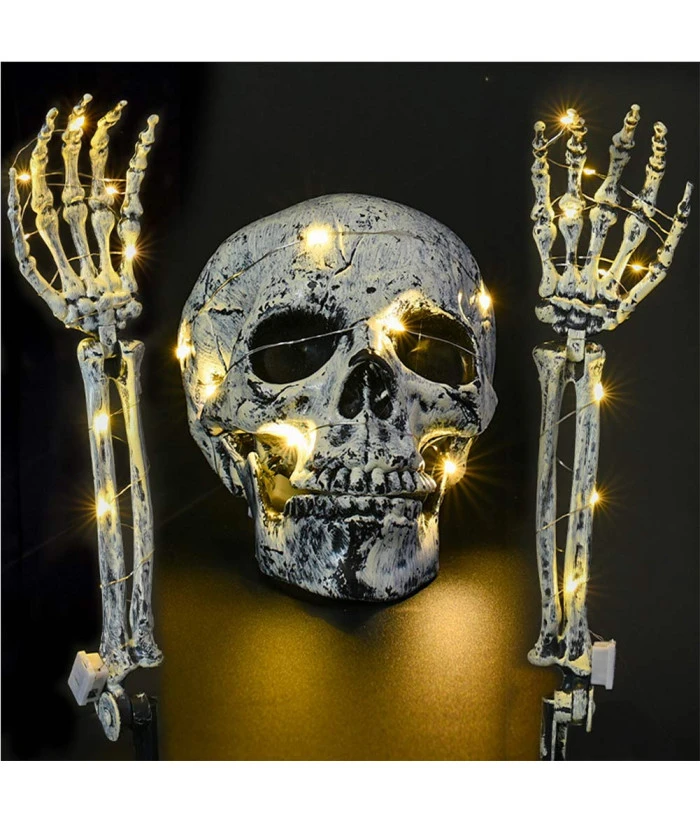 Haunted House Skull Hand Decoration 3Pcs Set Halloween Prop 10 Haunted House Skull Hand Decoration 3Pcs Set Halloween Prop - Image 8