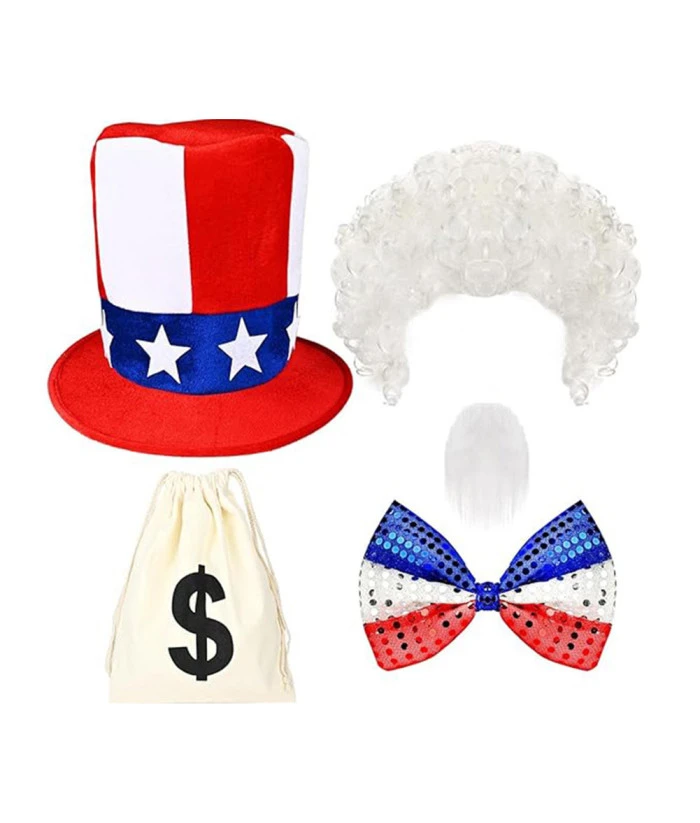 Independence Day Uncle Sam Sequin Costume Accessories 3 Independence Day Uncle Sam Sequin Costume Accessories