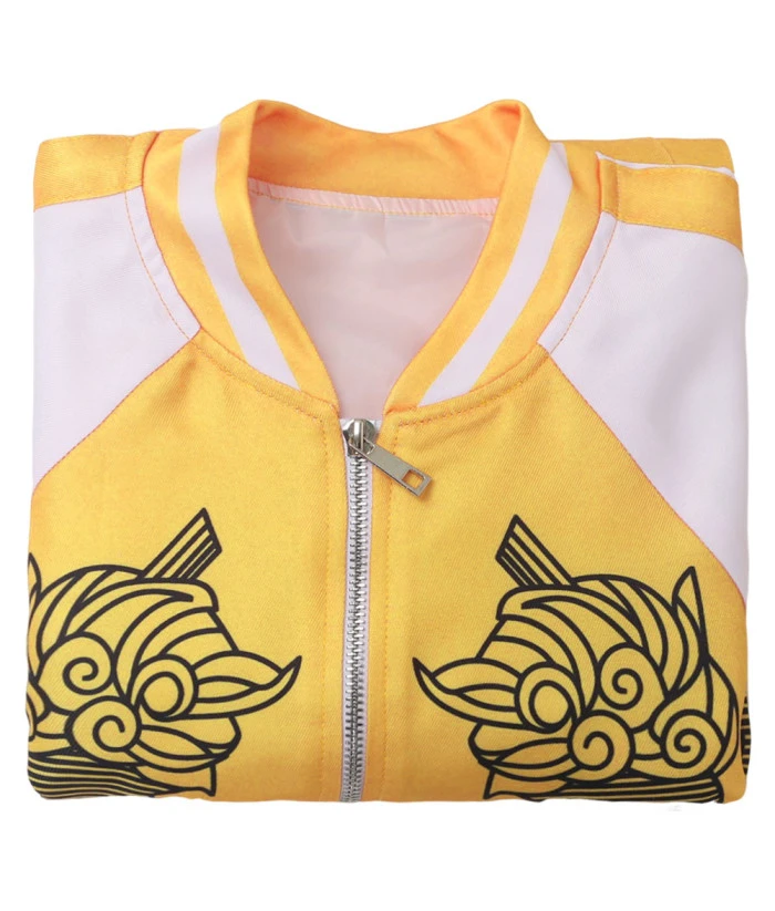 Men Yellow Jacket Printed Coat 9 Men Yellow Jacket Printed Coat - Image 7