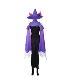 Women Black Slimming Shape Jumpsuit Cloak Witch Hat Fullset Halloween Costume -Accessories Shop Katress20Palworld20Game20Women20Purple20Outfits20Cosplay20Costume3 700x823 1