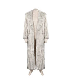 Adult 60s Retro Faux Fur Fleece Coat Luxury Halloween Costume