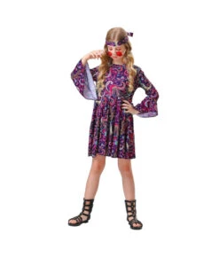 1980s Retro Floral Hippie Dress Kids Halloween Costume -Accessories Shop Kids20Children2070s20Retro20Floral20Disco20Hippie20Halloween20Stage20Costume204 700x823 1