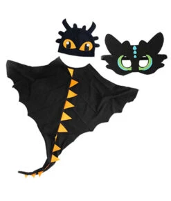 Jurassic Dinosaur Cape Mask Set Kids Toddler Halloween Costume