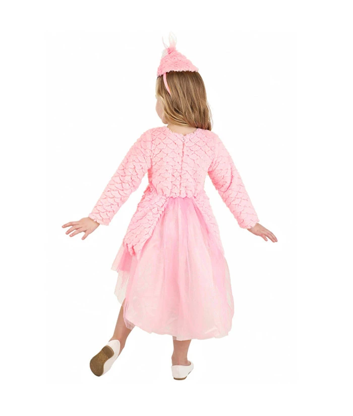 Kids Children Animal Flamingo Pink Outfit Halloween Performance Stage Cosplay Costume 4 Kids Children Animal Flamingo Pink Outfit Halloween Performance Stage Cosplay Costume - Image 2