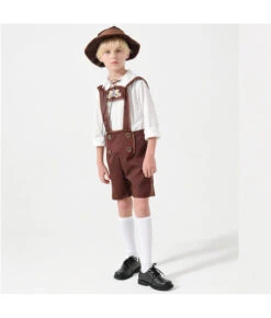 Kids Children Bavarian Uniform Oktoberfest Halloween Costume