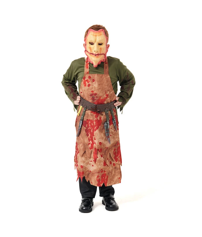 Kids Children Bloody Butcher Horror Halloween Costume 3 Kids Children Bloody Butcher Horror Halloween Costume