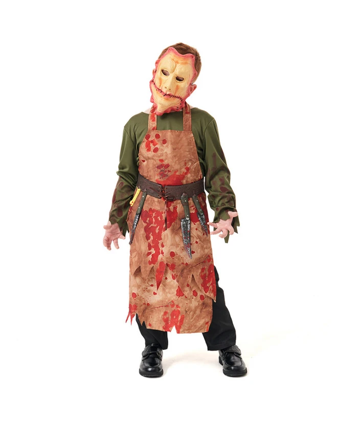 Kids Children Bloody Butcher Horror Halloween Costume 4 Kids Children Bloody Butcher Horror Halloween Costume - Image 2