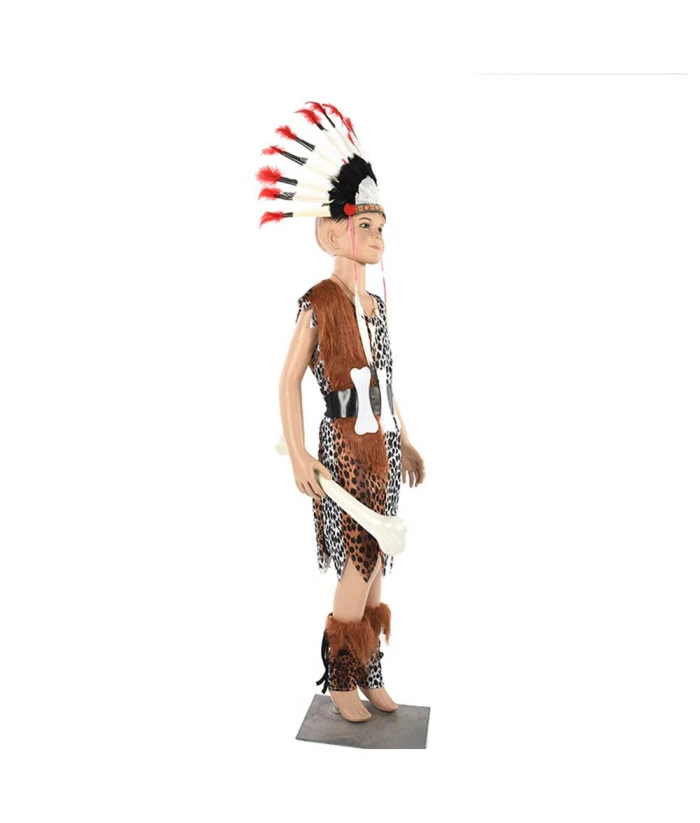 Kids Children Native American Outfit Fullset Halloween Costume 4 Kids Children Native American Outfit Fullset Halloween Costume - Image 2