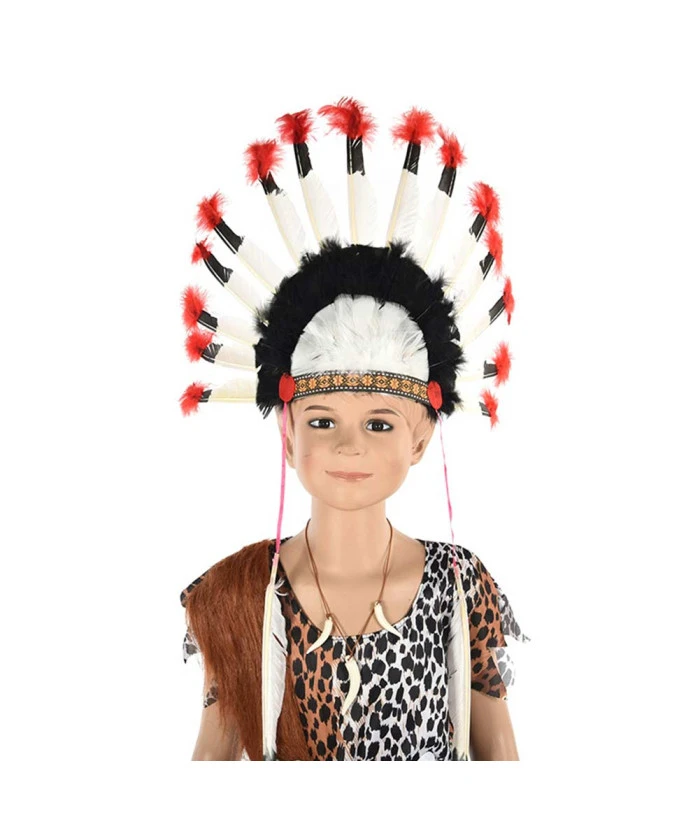 Kids Children Native American Outfit Fullset Halloween Costume 6 Kids Children Native American Outfit Fullset Halloween Costume - Image 4