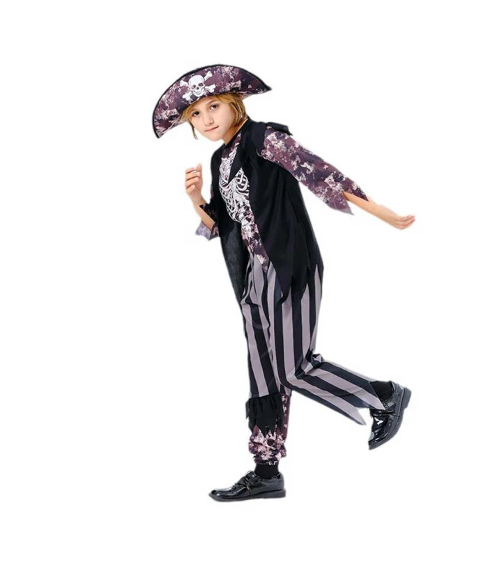 Kids Children Boy Printed Outfit Pirate Halloween Costume 4 Kids Children Boy Printed Outfit Pirate Halloween Costume - Image 2