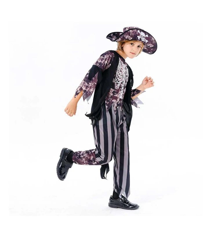 Kids Children Boy Printed Outfit Pirate Halloween Costume 7 Kids Children Boy Printed Outfit Pirate Halloween Costume - Image 5