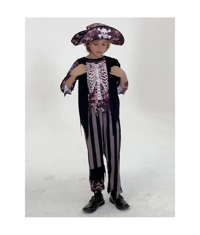 Kids Children Boy Printed Outfit Pirate Halloween Costume 8 Kids Children Boy Printed Outfit Pirate Halloween Costume - Image 6