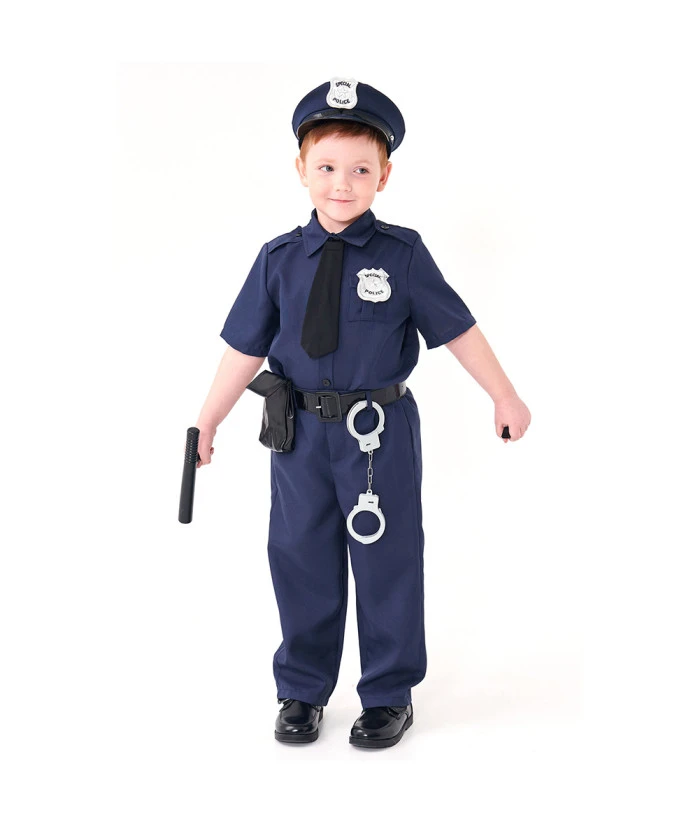 Kids Children Boy Police Outfit Halloween Costume 3 Kids Children Boy Police Outfit Halloween Costume