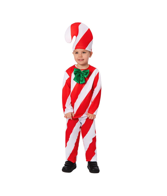 Kids Children Christmas Candy Cane Outfit Halloween Costume 7 Kids Children Christmas Candy Cane Outfit Halloween Costume - Image 5