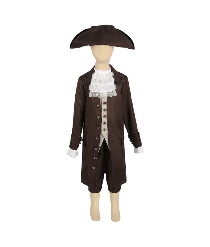 Kids 18th Century Columbian General Uniform Boy Halloween Costume 3 Kids 18th Century Columbian General Uniform Boy Halloween Costume