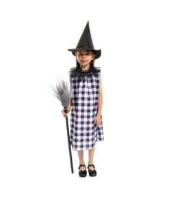 Witch Flannel Dress Kids Halloween Costume