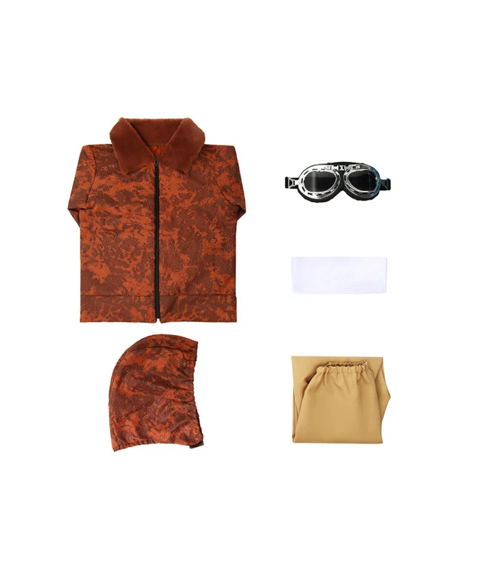 Amelia Earhart Pliot Flight Suit Kids Halloween Costume 8 Amelia Earhart Pliot Flight Suit Kids Halloween Costume - Image 6