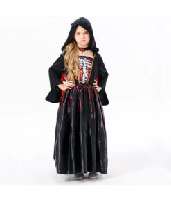 Girl Witch Skeleton Day Of The DeadHalloween Costume