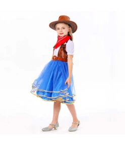 Cowgirl Mesh Skirt Kids Halloween Costume 13 Cowgirl Mesh Skirt Kids Halloween Costume -Accessories Shop Kids20Children20Girl20Blue20Skirt20Cowgirl20Halloween20Costume204 700x823 1