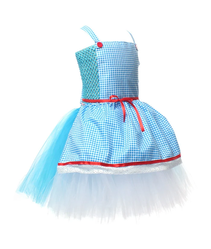 Wonderland Blue Tutu Skirt Girl Halloween Costume 4 Wonderland Blue Tutu Skirt Girl Halloween Costume - Image 2