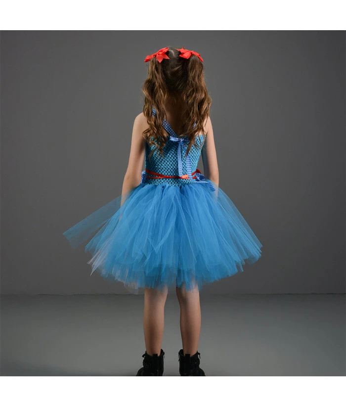 Wonderland Blue Tutu Skirt Girl Halloween Costume 9 Wonderland Blue Tutu Skirt Girl Halloween Costume - Image 7